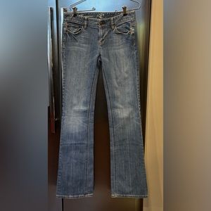 Ann Taylor Loft orginal boot cut Jeans size 27 or 4T tall